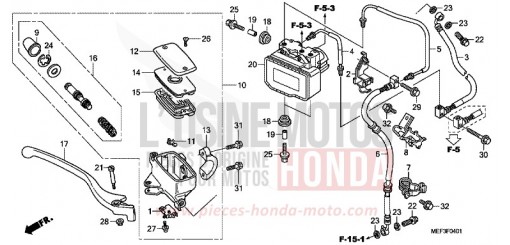 FRONT BRAKE MASTERCYLINDER (ABS) FJS400A9 de 2009